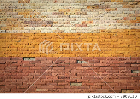 Pattern of colorful Modern Brick Wall Surfaced 8909130
