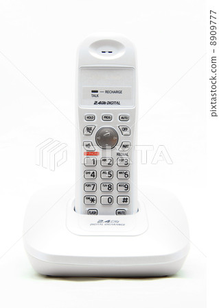 white cordless phone on white 8909777
