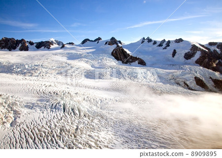 Mountain Cook National Park New Zealand from Helicopter 8909895
