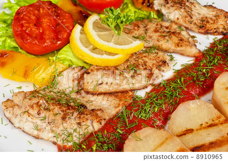 Tasty fish pike perch fillet 8910965