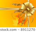 Thanksgiving Bow with autumn leaves 8911270