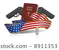 Guns and Holy Bible - American culture! 8911353