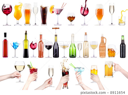 different images of alcohol isolated different images of alcohol isolated 8911654