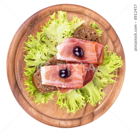 tasty sandwich isolated on white 8912457