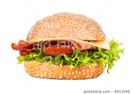 tasty sandwich isolated on white tasty sandwich isolated on white 8913040