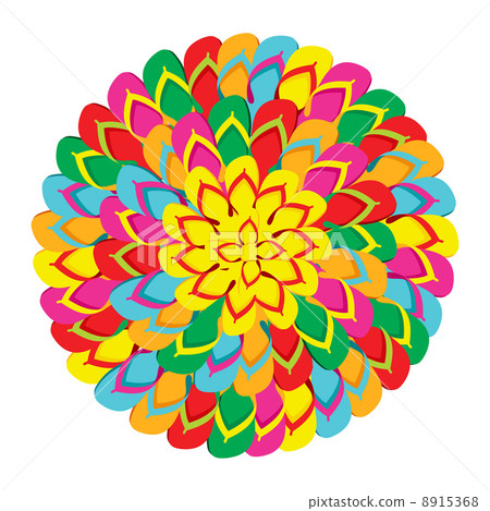 Flip flops mandala summer background 8915368