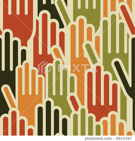 Multi-Ethnic hands seamless pattern Multi-Ethnic hands seamless pattern 8915567