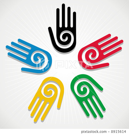 Olympics Games 2012 hands 8915614