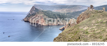 View to Balaklava bay (Balaklava, Crimea, Ukraine) 8918245