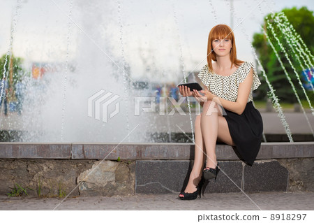 Pretty redhead woman 8918297