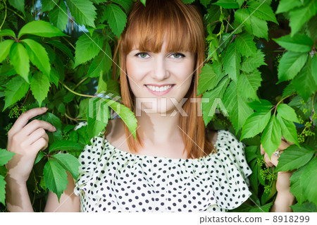 Smiling redhead woman 8918299