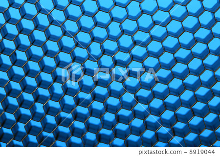 Close up of black net. Blue light. Close up of black net. Blue light. 8919044
