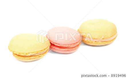 Row of macaron cakes. Row of macaron cakes. 8919496