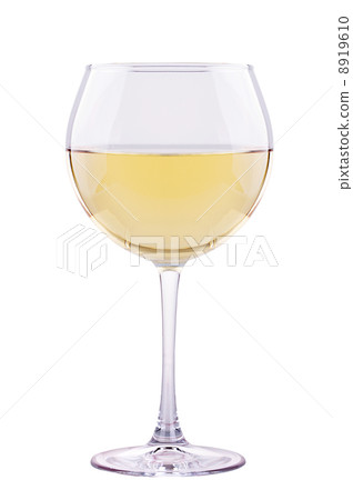 white wine glass isolated white wine glass isolated 8919610