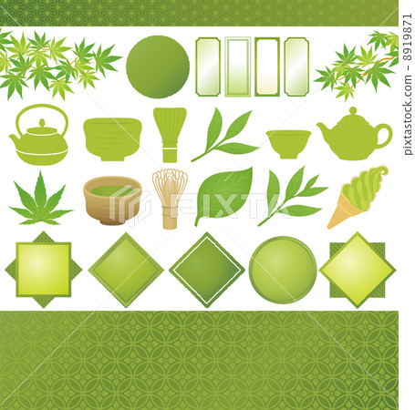 Matcha綠茶茶廣告例證 Matcha綠茶茶廣告例證 8919871