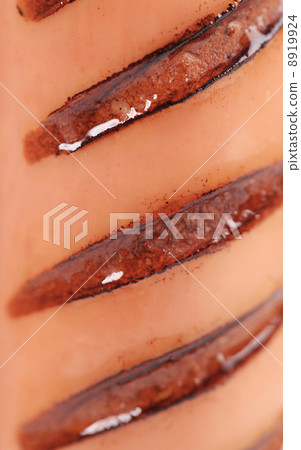 Grilled cut sausages close up. Grilled cut sausages close up. 8919924