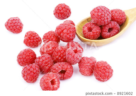 raspberry on white background raspberry on white background 8921602