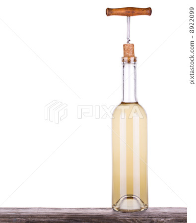 white wine and a bottle isolated white wine and a bottle isolated 8922099