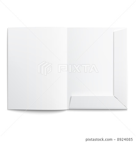 White empty open folder. - Stock Illustration [8924085] - PIXTA
