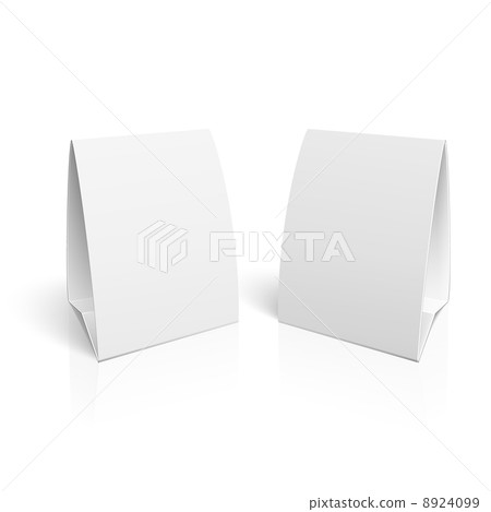 Blank paper table cards. Blank paper table cards. 8924099