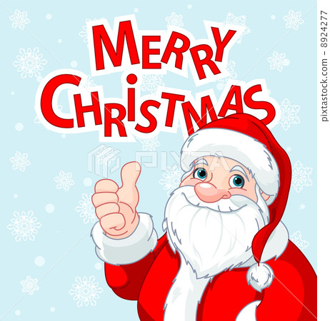 Thumbs Up Santa Claus greeting card 8924277