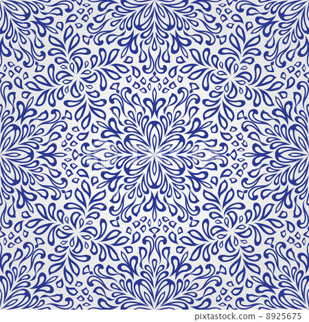 Vector Seamless Christmas Pattern with Snowflakes 8925675