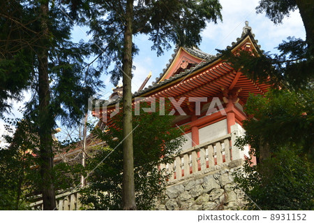 Kibitsu shrine national treasure hall · main building Kibitsu building fenibou entrance building built legend Momotaro Okayama 8931152