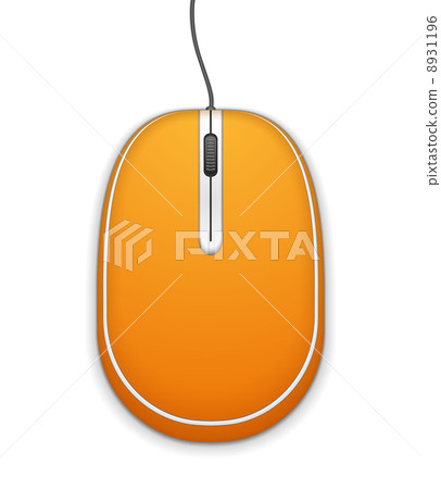 Orange Computer Mouse 8931196