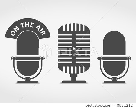 Microphone Icons - Stock Illustration [8931212] - PIXTA
