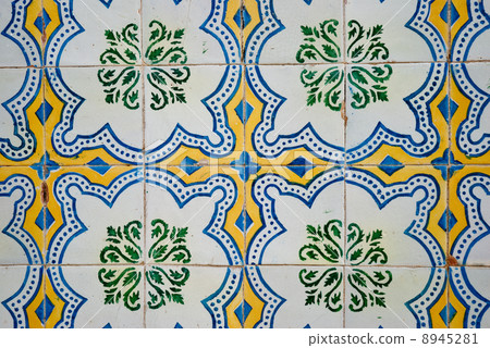 Ornamental old tiles Ornamental old tiles 8945281