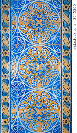 Traditional Portuguese glazed tiles Traditional Portuguese glazed tiles 8945360