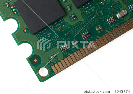 Memory chip circuit board detail 8945774
