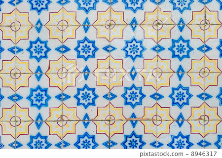Traditional Portuguese glazed tiles Traditional Portuguese glazed tiles 8946317