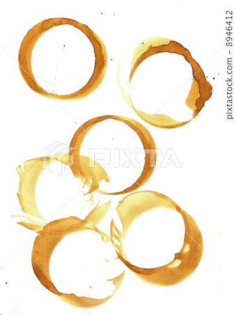 Collection of coffee splashes and stains 8946412