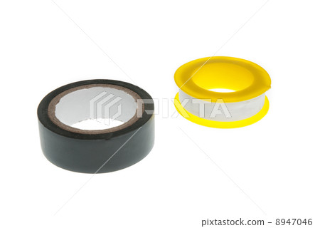 Black and white electrical plastic tape 8947046