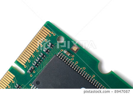 Memory chip circuit board detail 8947087