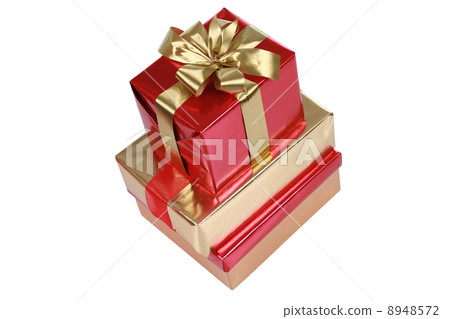 Elegant red and gold present Elegant red and gold present 8948572