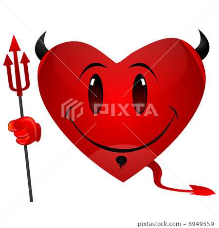 smiley devil heart 8949559