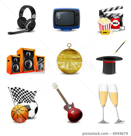 entertainment icons entertainment icons 8949674