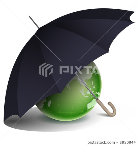 natural globe under umbrella 8950944