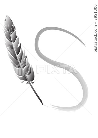feather writing - Stock Illustration [8951306] - PIXTA