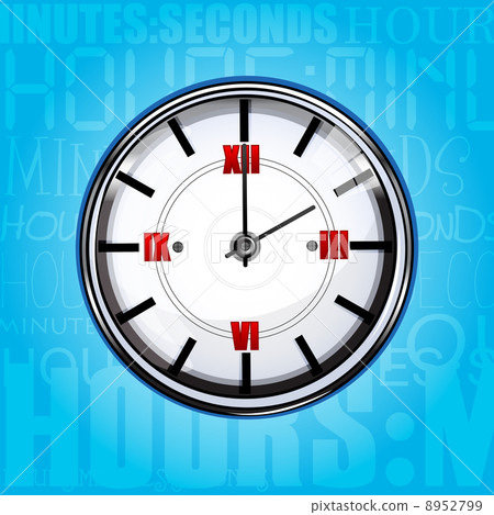 clock with texture background - Stock Illustration [8952799] - PIXTA