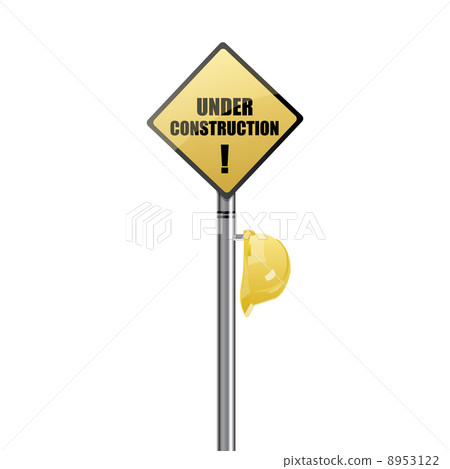 under construction board 8953122