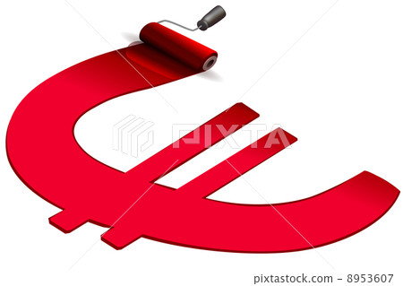 painting euro by roller 8953607