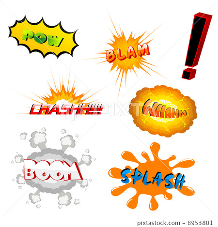 Comic book explosion 8953801