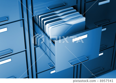 file cabinet and folder - Stock Illustration [8957541] - PIXTA