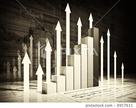 financial graph chart financial graph chart 8957631