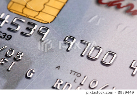 detail of credit card 8959449