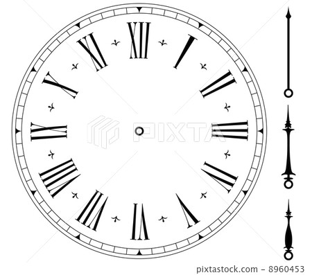 blank old clock face blank old clock face 8960453