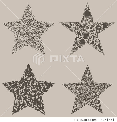 Set of stars Set of stars 8961751